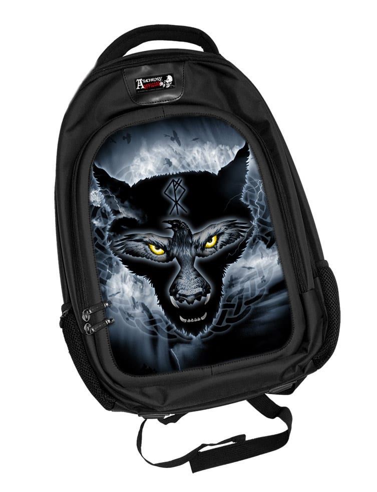 3D Raven Wolf Backpack